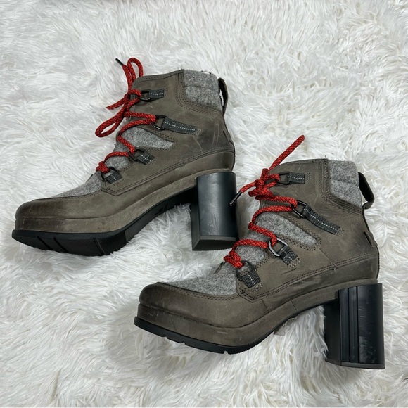Sorel Blake Lace Up Quarry Boots Womens Sz 8.5 Leather Waterproof Hiking Winter - Picture 3 of 15